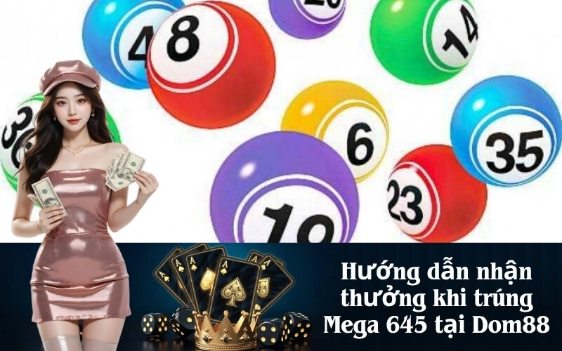 Hướng dẫn nhận thưởng khi trúng Mega 645 tại Dom88