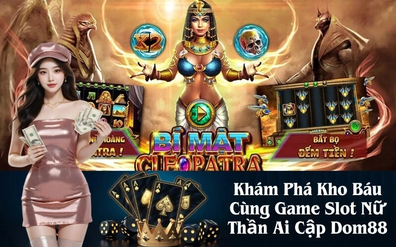 Khám Phá Kho Báu Cùng Game Slot Nữ Thần Ai Cập Dom88