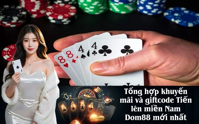 Tổng hợp khuyến mãi và giftcode Tiến lên miền Nam Dom88 mới nhất